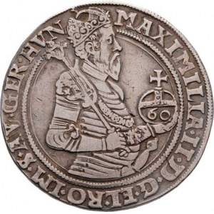 Maxmilian II., 1564 - 1576, 60 Krejcar 1566, K.Hora-Karel a Šatný, J.6, MKČ.190,