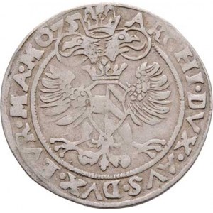Maxmilian II., 1564 - 1576, Bílý groš 1575, Jáchymov-Geitzköfler, J.14d, MKČ.238,