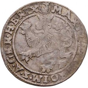 Maxmilian II., 1564 - 1576, Bílý groš (15)76, Jáchymov-Kadner, J.15, MKČ.238,