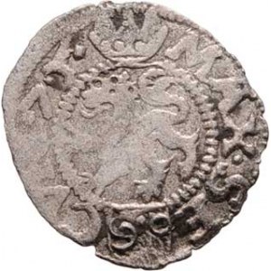 Maxmilian II., 1564 - 1576, Bílý peníz (15)75, České Budějovice-Gebhart, J.1b,