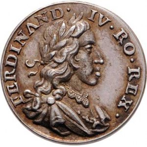 Ferdinand IV. - následník trůnu, zemřel 9.7.1654, Nesign. - pamětní jeton b.l. (kolem roku 17