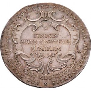 Marie Terezie, 1740 - 1780, Scharff - medaile Numismatické spol. ve Vídni 1888 -