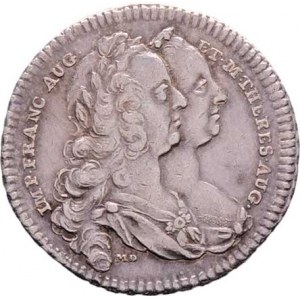 Marie Terezie a František Lotrinský, Donner - jeton na otevření vídeňské university 1756 -