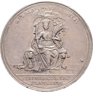 Josef II., 1780 - 1790, Kraft - medaile na korunaci ve Frankfurtu 3.4.1764