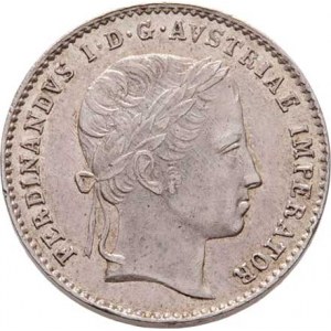 Ferdinand V., 1835 - 1848, AR menší jeton na korunovaci v Praze 7.9.1836 - hlava