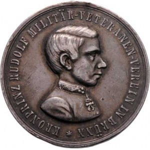Arcivévoda Rudolf, 1858 - 1889, Brno - založení veteránského spolku a svěcení praporu