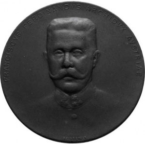 Arcivévoda František Ferdinand, 1863 - 1914, Weinberger - medaile na sarajevský atentát 28.6.