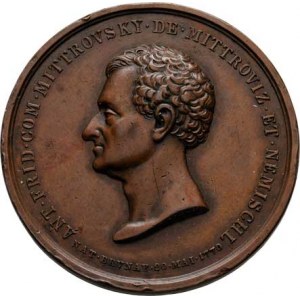 Mitrovský z Mitrovic a Nemyšle, Antonín Friedrich, AE životopisná medaile (1815 morav. gubern