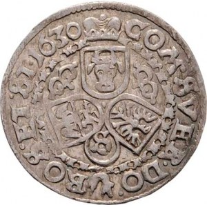 Valdštejn Albrecht, 1624 - 1634, 3 Krejcar 1630, Zaháň-Jacob, Nech.120, Meyer.245,