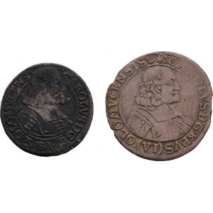 Olomouc-biskup., Karel II. Liechtenstein, 1664 - 1695, VI Krejcar 1682 SAS (2/1- olámaný okra