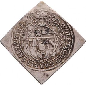 Salzburg-arcib., Wolf Dietrich Raitenau, 1587 - 1612, 1/4 Tolarová klipa se sv.Rupertem b.l.,