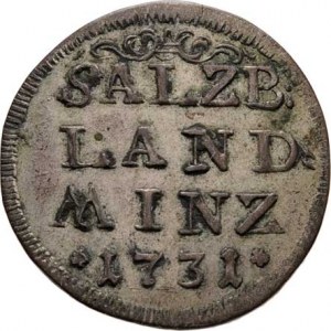 Salzburg-arcib., Leopold Antonín Firmian, 1727 - 1744, 4 Krejcar (Batzen) 1731, Zot.2596, Pr.