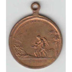 Vídeň, C.Hofer - školní medaile b.l. - Kristus jako Salvator