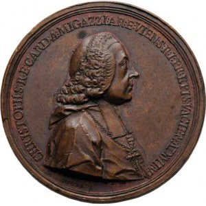 Vídeň-arcibiskupství, Christoph Migazzi, 1757 - 1803, Toda - AE pamětní medaile 1761 - poprsí