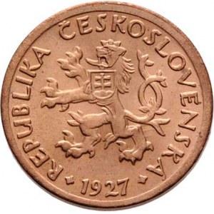 Československo 1918 - 1938, 10 Haléř 1927 (CuZn), 2.040g
