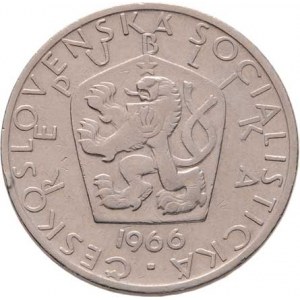 Československo 1961 - 1990, 5 Koruna 1966 - velký letopočet, KM.60 (CuNi),