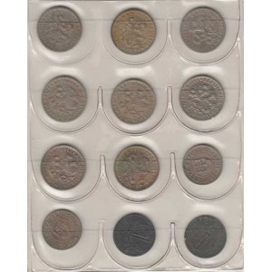 Sbírka jednokorunových mincí, 1922 - 1991, Téměř kompletní sestava jednokorunových mincí - ch