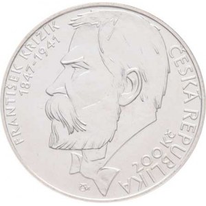 Česká republika, 1993 -, 200 Kč 2003 - František Křižík, KM.63 (Ag900, 13.0g,