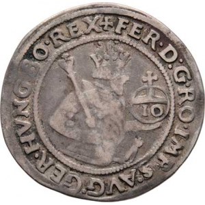 Ferdinand I., 1519 - 1564, 10 Krejcar 1561, Hall, M-A.43, Markl.1760, 3.921g,
