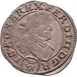 Ferdinand II., 1619 - 1637, 3 Krejcar 1637, Vídeň-Vestenburg, M-A.134, 1.555g,