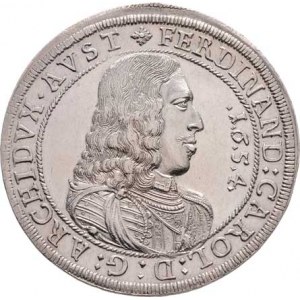 Arcivévoda Ferdinand Karel, 1632 - 1662, Tolar 1654, Hall, M-A.152, M-T.513, 28.665g,