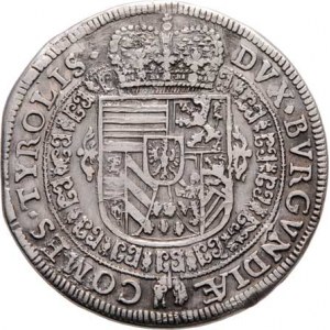 Arcivévoda Ferdinand Karel, 1632 - 1662, 1/4 Tolar 1654, Hall, M-A.152, M-T.515, 6.985g,