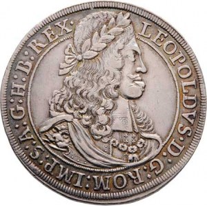 Leopold I., 1657 - 1705, Tolar 1668, Hall, Nech.2383, M-A.167, lví hlava na