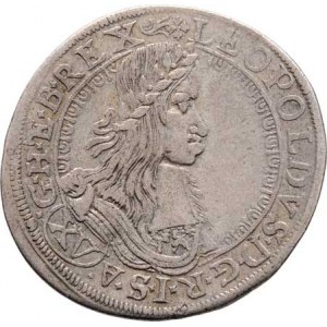 Leopold I., 1657 - 1705, XV Krejcar 1662 CA, Vídeň-Cetto, Höll.62.6.1,