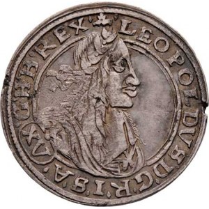 Leopold I., 1657 - 1705, XV Krejcar 1663 CA, Vídeň-Cetto, Höll.63.2.2,