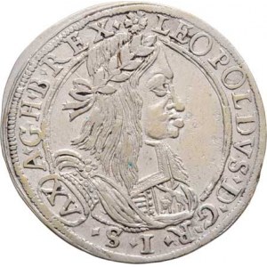 Leopold I., 1657 - 1705, XV Krejcar 1663, Štýrský Hradec, Höll.63.1.4,
