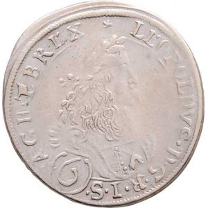 Leopold I., 1657 - 1705, 6 Krejcar 1672, Sv.Vít-Strauss, Nech.2568, M-A.171,