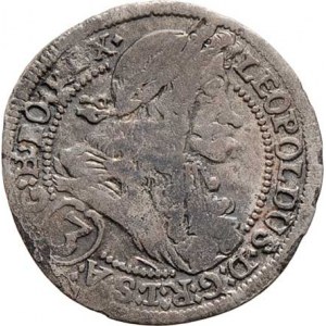 Leopold I., 1657 - 1705, 3 Krejcar 1705 IA, Štýrský Hradec-Aigmann, Nech.2243,