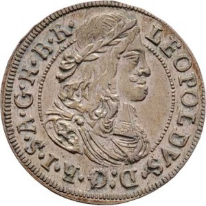 Leopold I., 1657 - 1705, 3 Krejcar 1680, Hall, Nech.2442, M-A.179, 1.490g,