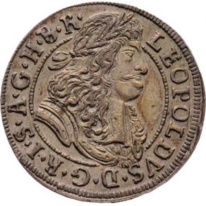 Leopold I., 1657 - 1705, 3 Krejcar 1689, Hall, Nech.2451, M-A.188, 1.524g,