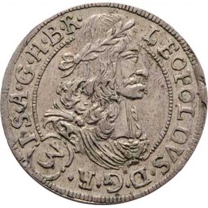 Leopold I., 1657 - 1705, 3 Krejcar 1692, Hall, Nech.2455, M-A.191, 1.632g,