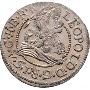 Leopold I., 1657 - 1705, Krejcar b.l., Hall, Nech.2371, M-A.156 (tab.28/41),