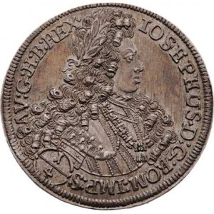 Josef I., 1705 - 1711, 1/4 Tolar b.l., Hall, M-A.204 (tab.32/52), 7.106g,