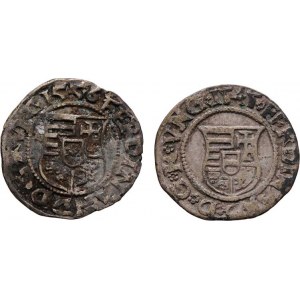 Ferdinand I., 1526 - 1564, Denár 1545 KB, 1556 KB, Hal.110, Husz.935, 0.560g,
