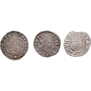 Maxmilian II., Rudolf II., Ferdinand II., Denár 1571 KB, 1592 KB, 1633 KB, Husz.992,1059,1205