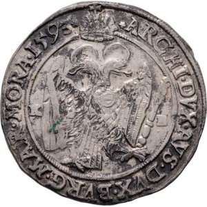 Rudolf II., 1576 - 1612, Tolar 1593 KB, Kremnica, Hal.318, Husz.1030, 28.133g,