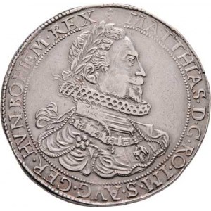 Matyáš II., 1608 - 1619, Tolar 1615 KB, Husz.1108, Hal.387, 28.547g,