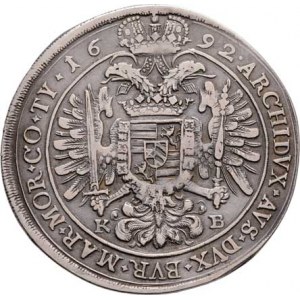 Leopold I., 1657 - 1705, Tolar 1692 KB, Kremnica, Nech.1083, Husz.1373 - lví
