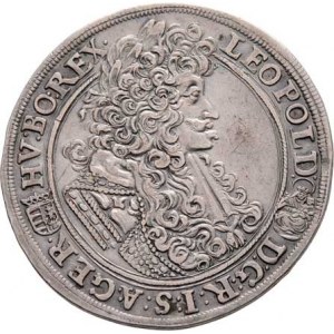 Leopold I., 1657 - 1705, 1/2 Tolar 1700 KB, Kremnica, Nech.1116, Husz.1403,