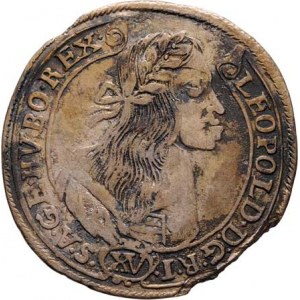 Leopold I., 1657 - 1705, XV Krejcar 1667 KB, Kremnica, Höll.67.1.2, Husz.1423,