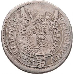 Leopold I., 1657 - 1705, XV Krejcar 1685 KB, Nech.1171, Husz.1427, 5.225g,