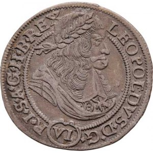 Leopold I., 1657 - 1705, VI Krejcar 1681 NB, Nagybanya-Mittermayer, Nech.1562,