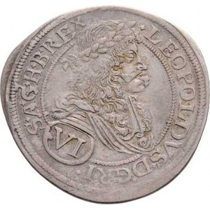 Leopold I., 1657 - 1705, VI Krejcar 1684, Bratislava-Lippai, Nech.1653,