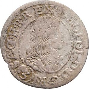 Leopold I., 1657 - 1705, 3 Krejcar 1680 KB, Kremnica, Nech.1220, Husz.1465,