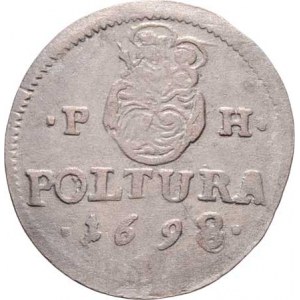 Leopold I., 1657 - 1705, Poltura 1698 bz, Košice (?), Nech.1695, Husz.1482,