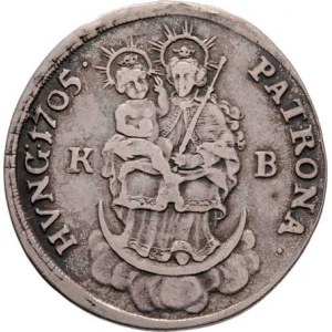 Malkontenti, 1704 - 1708, Zlatník 1705 KB, Kremnica, Hal.411, Husz.1524,